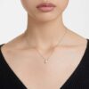 Stilla Pendant Pear Cut, White, Rhodium Plated Stilla Pendant Pear Cut, White, Rhodium Plated