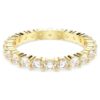 Stilla Ring Set (2), Round Cut, White, Gold-Tone Plated Stilla Ring Set (2), Round Cut, White, Gold-Tone Plated