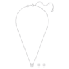 Stilla Set Round Cut, White, Rhodium Plated