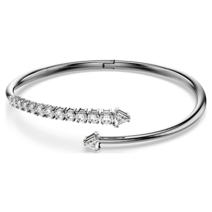 Sublima Bangle White, Ruthenium Plated Sublima Bangle White, Ruthenium Plated
