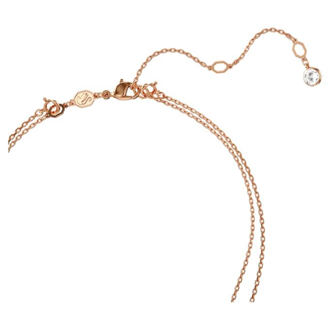 Sublima Layered Pendant White, Rose Gold-Tone Plated Sublima Layered Pendant White, Rose Gold-Tone Plated