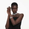 Sublima Cocktail Ring Large, White, Rhodium Plated Sublima Cocktail Ring Large, White, Rhodium Plated