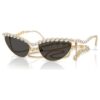Sunglasses Cat-Eye Shape, Chain, Gray
