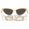 Sunglasses Cat-Eye Shape, Chain, Gray