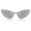 Sunglasses Cat-Eye Shape, Silver Tone