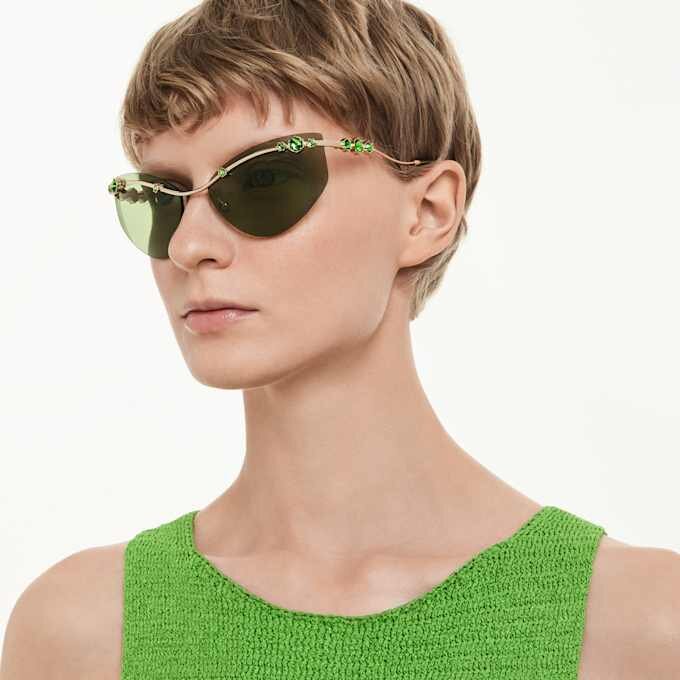 Sunglasses Cat-Eye Shape, Sk7039, Gold Tone Sunglasses Cat-Eye Shape, Sk7039, Gold Tone
