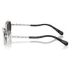 Sunglasses Oval Shape, 2 in 1 Clip-On, Sk7044, Silver Tone Sunglasses Oval Shape, 2 in 1 Clip-On, Sk7044, Silver Tone