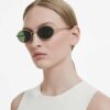 Sunglasses Oval Shape, Green
