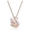 Swan Pendant Mixed Cuts, Swan, Pink