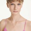 Swan Pendant Mixed Cuts, Swan, White, Rose Gold-Tone Plated Swan Pendant Mixed Cuts, Swan, White, Rose Gold-Tone Plated