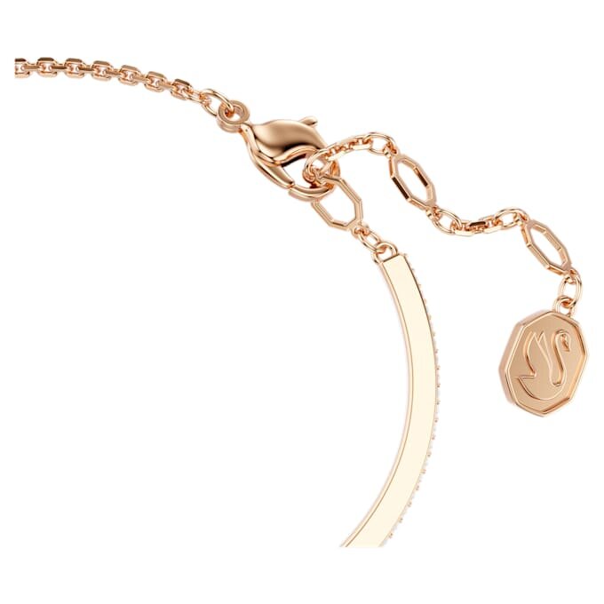 Symbolica Bangle Pavé, Horse Shoe, White, Rose Gold-Tone Plated Symbolica Bangle Pavé, Horse Shoe, White, Rose Gold-Tone Plated