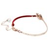 Symbolica Bracelet Crystal Pearl, Pavé, Horse Shoe, White, Rose Gold-Tone Plated