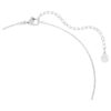 Symbolica Pendant Round Cut, Pavé, Horse Shoe, Blue, Rhodium Plated