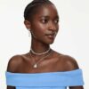 Constella Drop Earrings Mixed Cuts, Blue, Rhodium Plated Constella Drop Earrings Mixed Cuts, Blue, Rhodium Plated