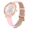 Teddy Watch Swiss Made, Leather Strap, Pink, Rose Gold-Tone Finish