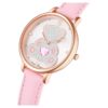 Teddy Watch Swiss Made, Leather Strap, Pink, Rose Gold-Tone Finish