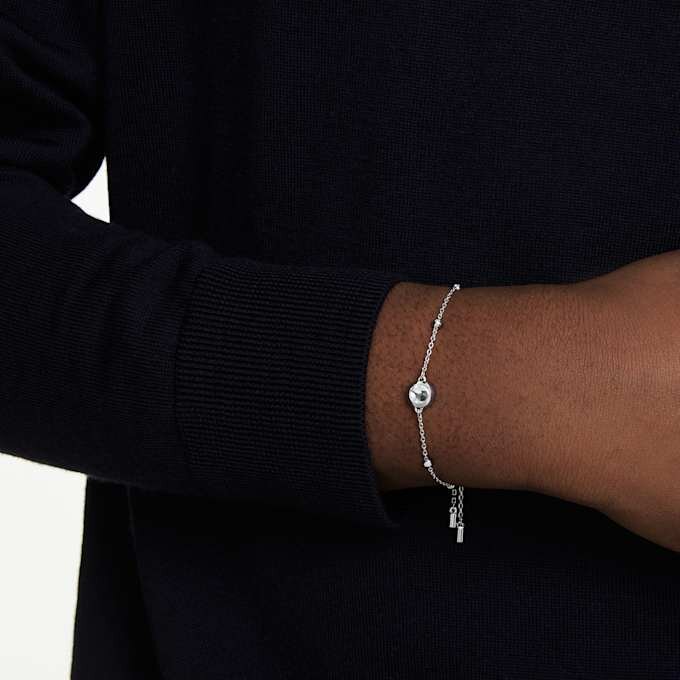 Una Angelic Bracelet Round Cut, White, Rhodium Plated Una Angelic Bracelet Round Cut, White, Rhodium Plated