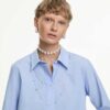 Una Angelic Choker White, Rhodium Plated