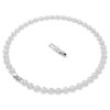 Una Angelic Necklace Round Cut, Medium, White, Rhodium Plated