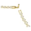 Una Angelic Necklace Round Cut, Small, White, Gold-Tone Plated