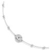 Una Angelic Pendant Round Cut, Double Sided Motifs, White, Rhodium Plated