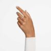 Una Angelic Ring Round Cut, White, Rose Gold-Tone Plated
