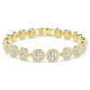 Una Angelic Set Set (3), Round Cut, White, Gold-Tone Plated