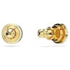 Una Angelic Stud Earrings Round Cut, Gold Tone, Gold-Tone Plated