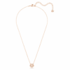 Una Necklace Clover, Pink, Rose Gold-Tone Plated