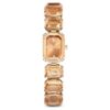Watch Octagon Cut Bracelet, Brown, Champagne Gold-Tone Finish