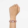 Watch Octagon Cut Bracelet, Pink, Rose Gold-Tone Finish