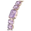 Watch Octagon Cut Bracelet, Purple, Champagne Gold-Tone Finish Watch Octagon Cut Bracelet, Purple, Champagne Gold-Tone Finish