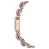 Watch Octagon Cut Bracelet, Purple, Champagne Gold-Tone Finish Watch Octagon Cut Bracelet, Purple, Champagne Gold-Tone Finish