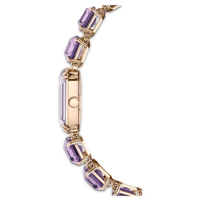 Watch Octagon Cut Bracelet, Purple, Champagne Gold-Tone Finish Watch Octagon Cut Bracelet, Purple, Champagne Gold-Tone Finish