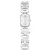Watch Octagon Cut Bracelet, White, Stainless Steel
