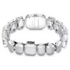 Watch Octagon Cut Bracelet, White, Stainless Steel