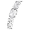 Watch Octagon Cut Bracelet, White, Stainless Steel