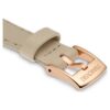 Watch Strap 12 Mm (0.47″) Width, Leather, Beige, Rose Gold-Tone Finish