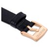 Watch Strap 13 Mm (0.51″) Width, Leather, Black, Rose Gold-Tone Finish