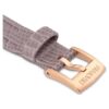 Watch Strap 13 Mm (0.51″) Width, Leather, Gray, Rose Gold-Tone Finish
