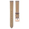 Watch Strap 13 Mm (0.51″) Width, Leather, Gray, Rose Gold-Tone Finish