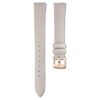 Watch Strap 14 Mm (0.55″) Width, Leather, Gray, Rose Gold-Tone Finish Watch Strap 14 Mm (0.55″) Width, Leather, Gray, Rose Gold-Tone Finish